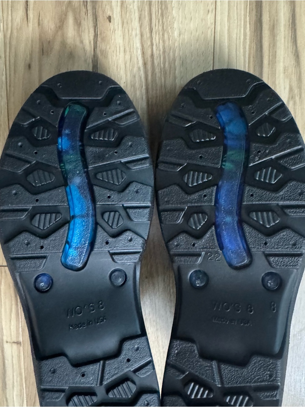 SLOGGERS Spring Surprise Blue Green Waterproof Garden ShoeClogs Women’s Size 8 - Picture 8 of 16